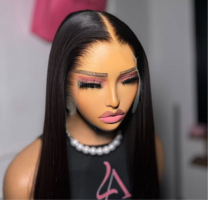 Vietnamese Straight Glueless Full Frontal Wigs