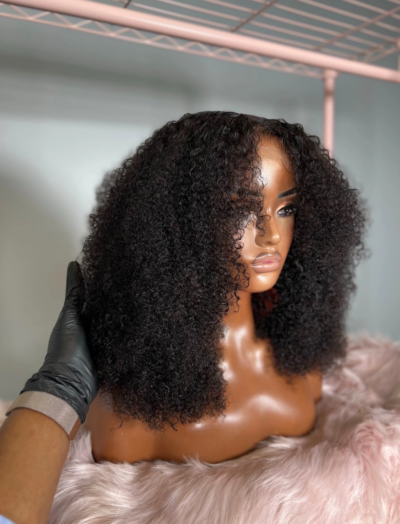 “14inch Jerry Curl Wig