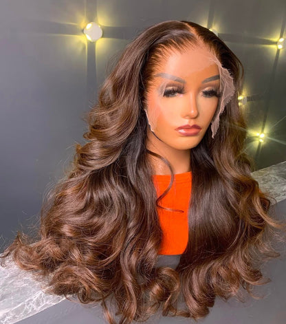 *Custom Styled Double Drawn Glueless Full Frontal Wigs (20-30inch)