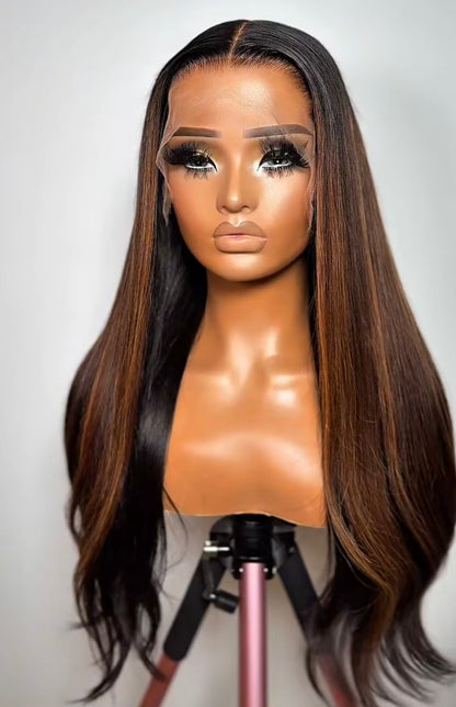 “20inch Glueless Browny Full Frontal Wig
