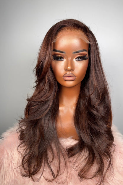 ***5x5 Straight Custom Colour Wigs