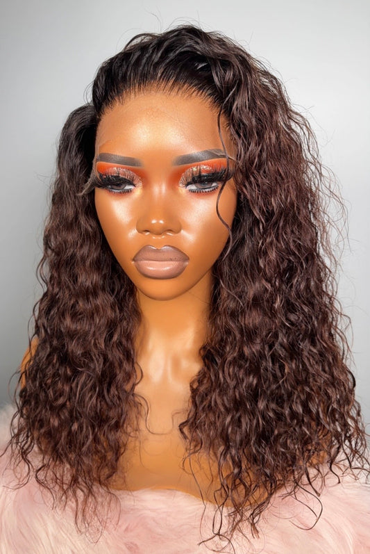 ***Browny 5x5 HD Curly Wigs