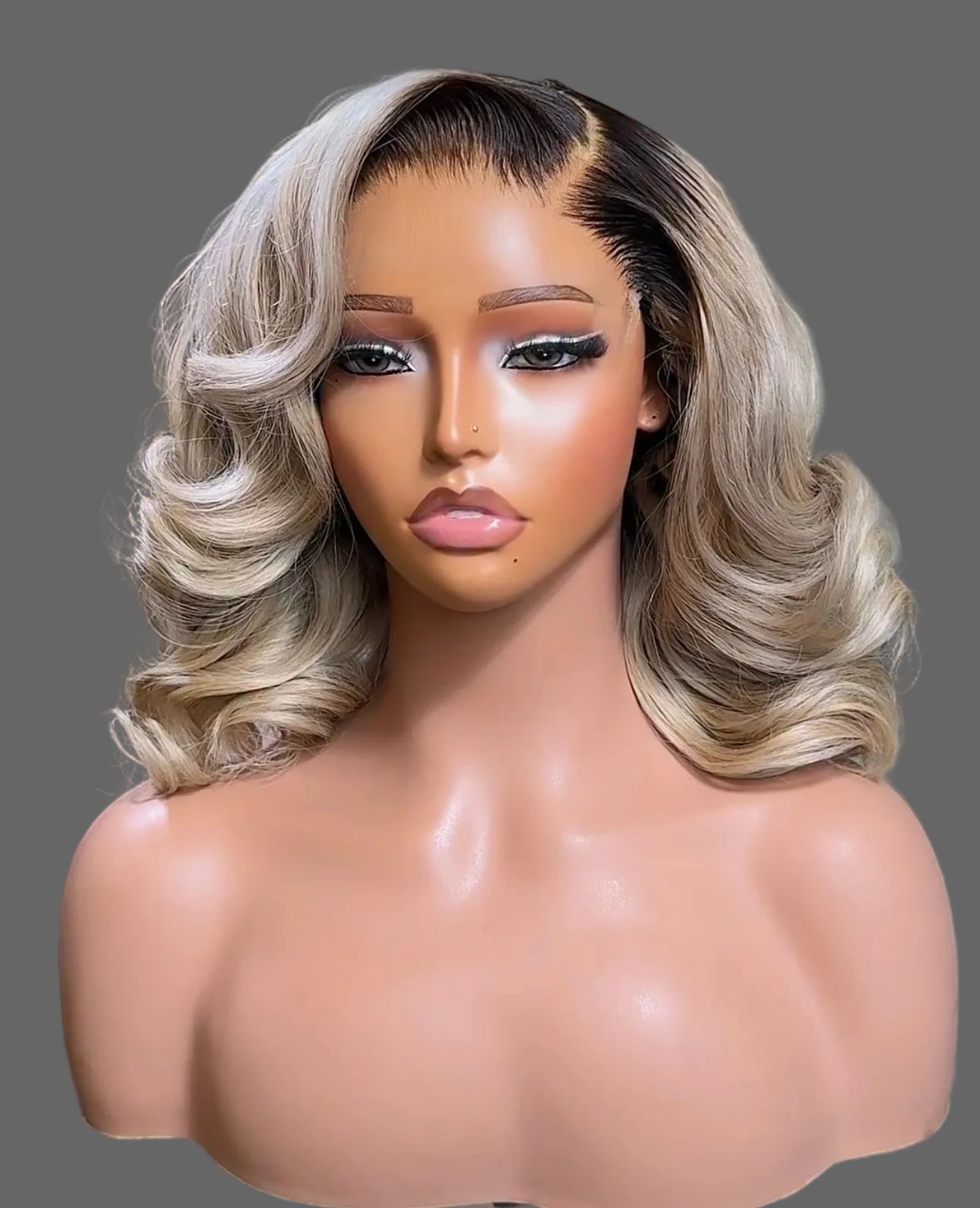 “12” 5x5 Custom Double Drawn Styled Wig