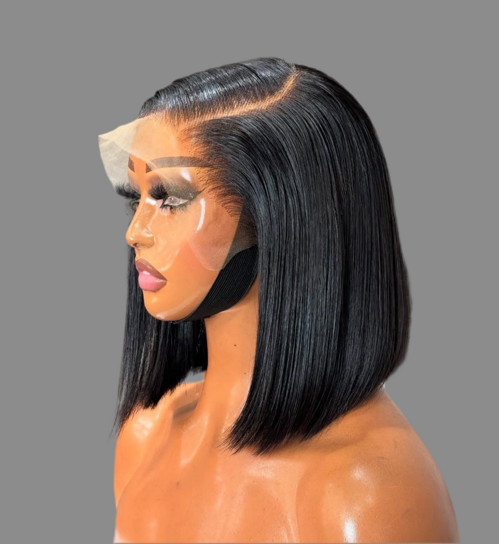 “10” Glueless 13x4 Single Drawn Wig