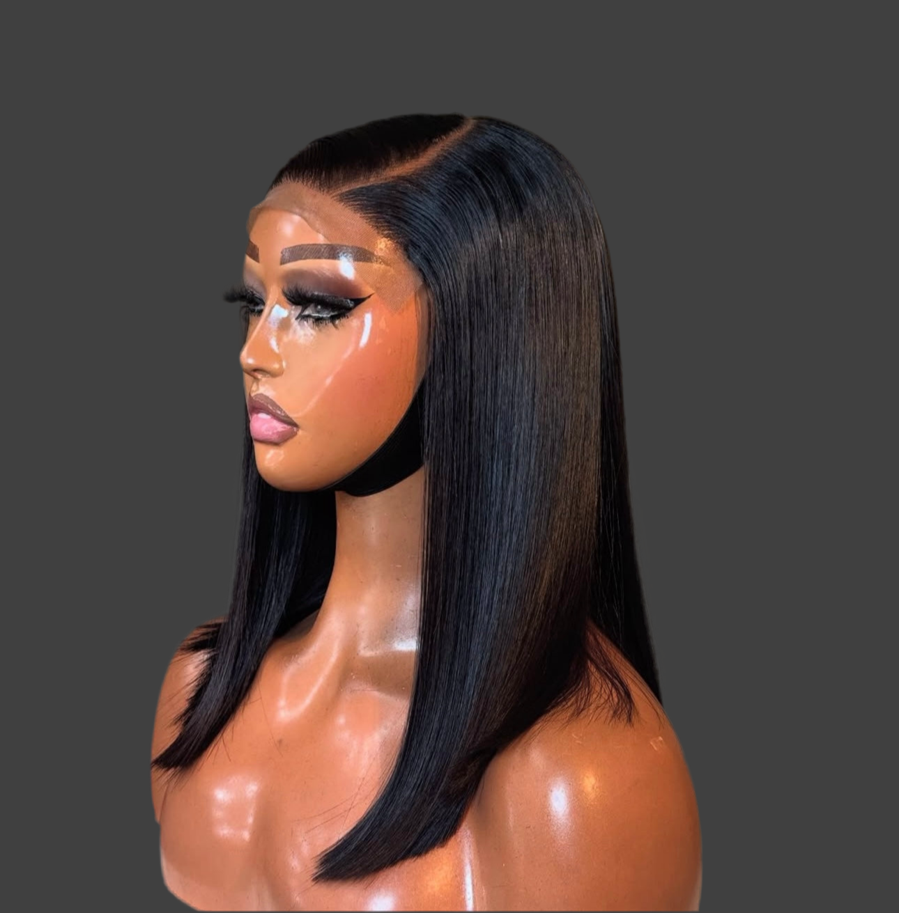 “12inch 5x5 Vietnamese HD Lace Wig