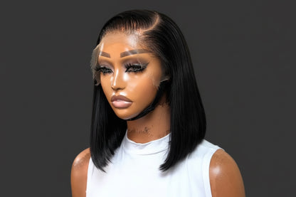Bob Straight Glueless Full Frontal Wigs