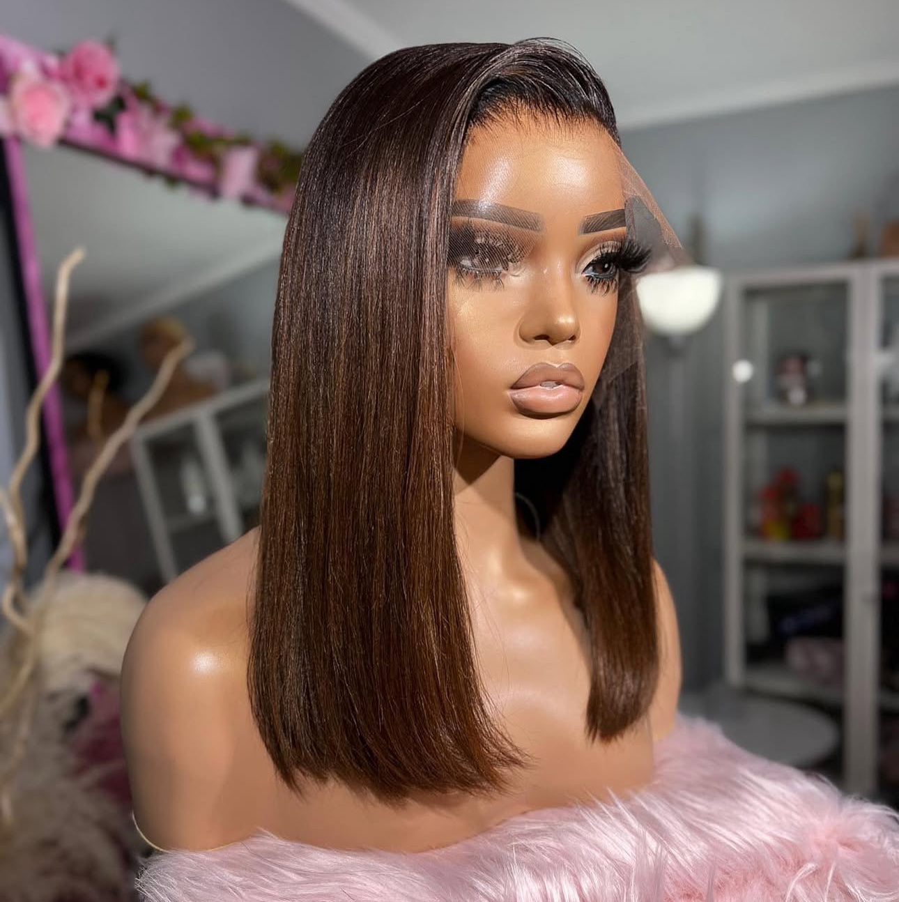 “14inch Ombré Full Frontal Wig