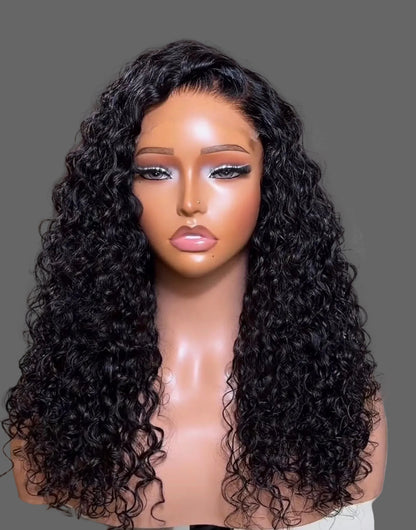 “18inch 5x5 HD Curly Wig