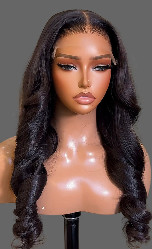 “22inch 5x5 Double Drawn Styled Wig