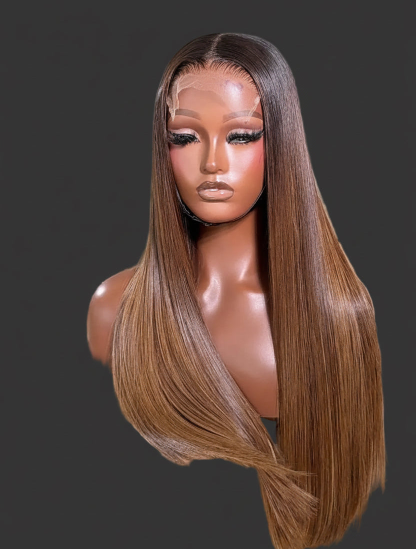 “18” 5x5 Double Drawn Custom Straight Wig