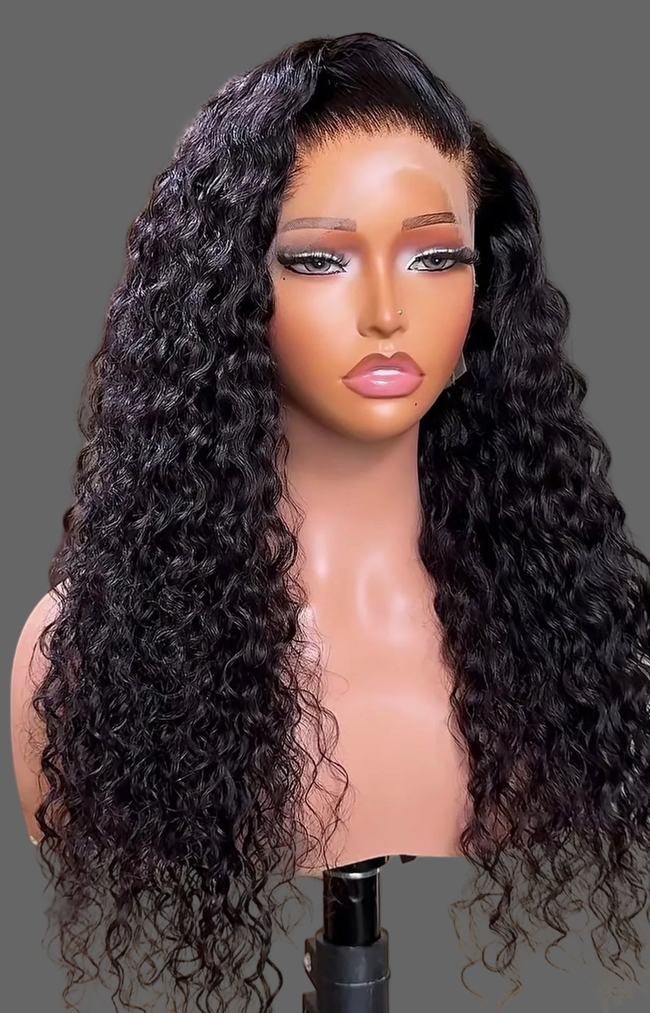 “24inch Curly 360 Closure Glueless Wig