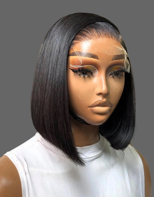 “10inch 5x5 Double Drawn Wig