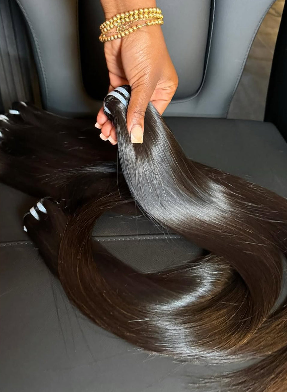 “Raw Double Drawn Straight Bundles