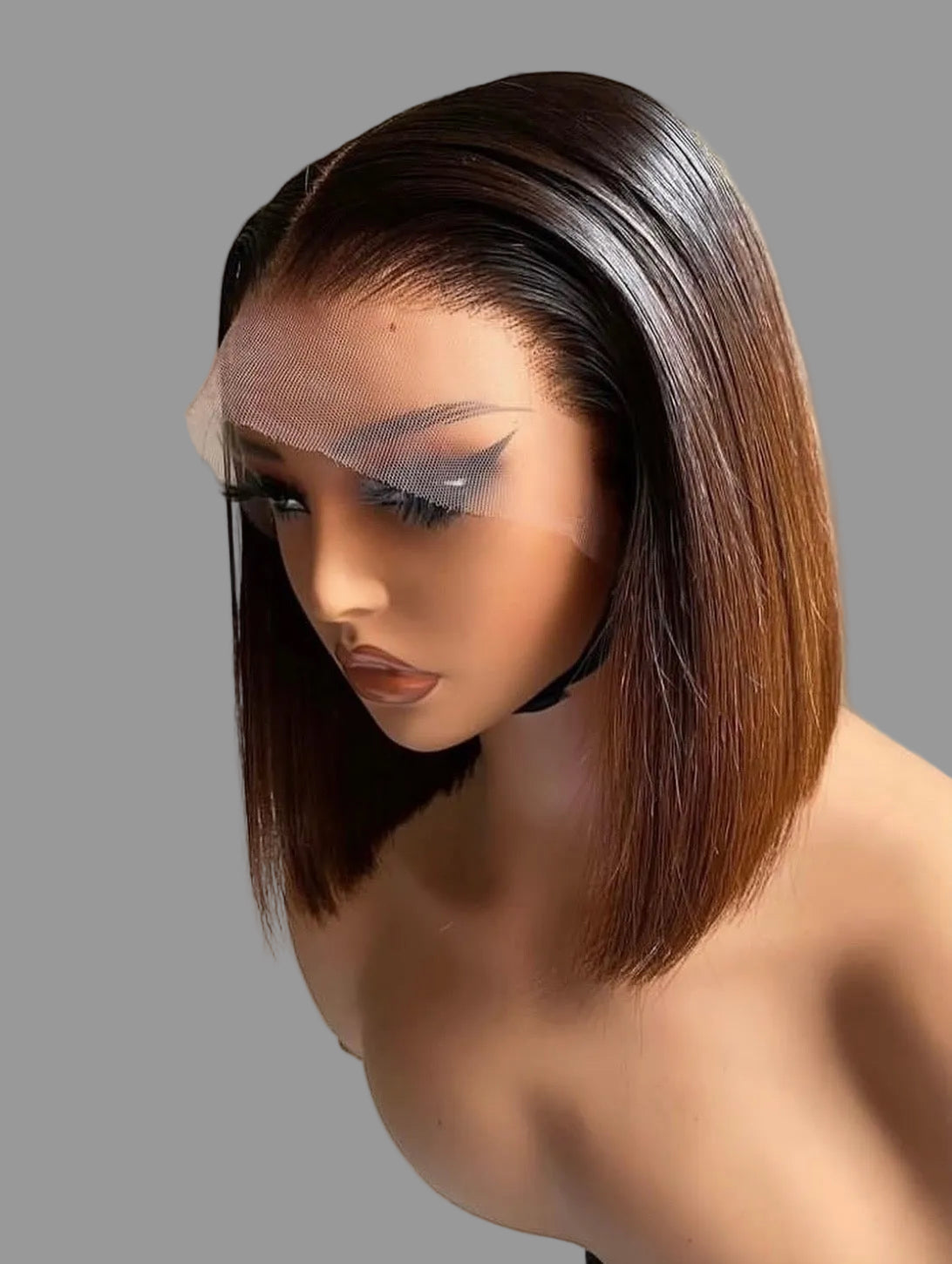“10inch Ombré Glueless Full Frontal Wig