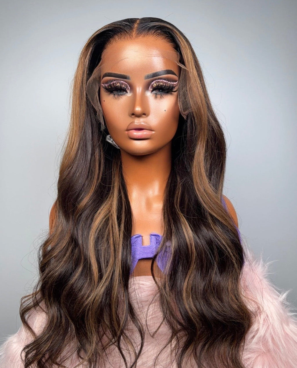 *Glueless 13*4 Double Drawn Highlights Wigs 8” - 30”