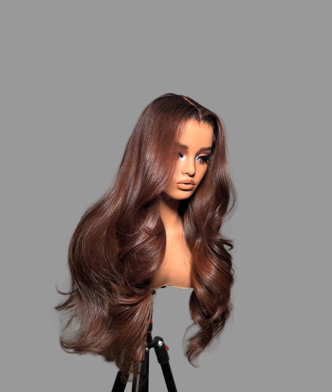 5x5 Chocolate Brown Straight Wigs