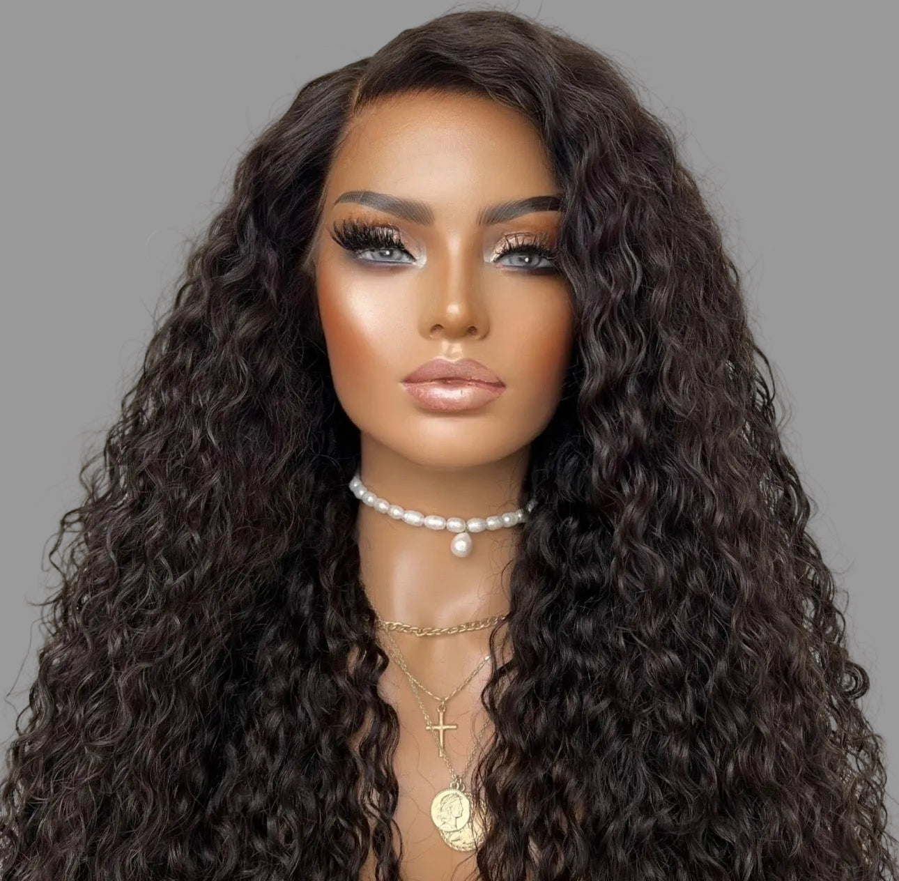 *Curly Full Frontal Glueless Wigs