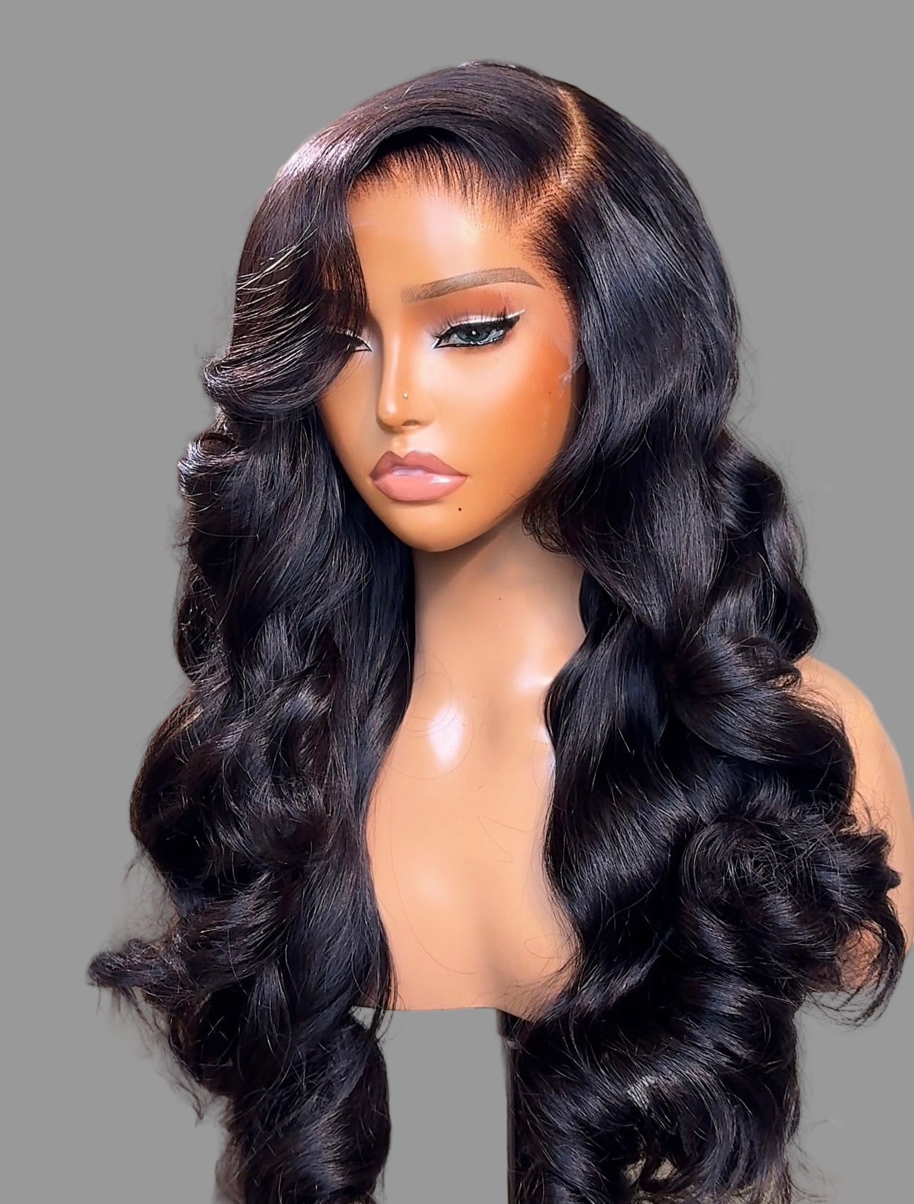 “26inch DD Glueless Full Frontal Styled Wig