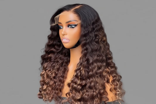 Brown 5x5 HD Curly Wigs