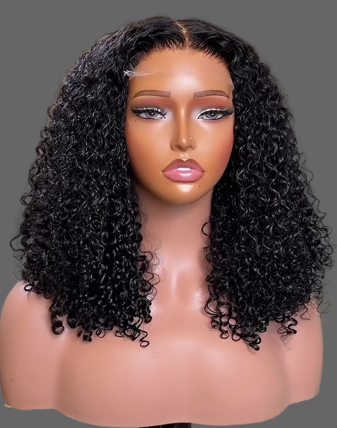 “16inch 5x5 Curly Wig