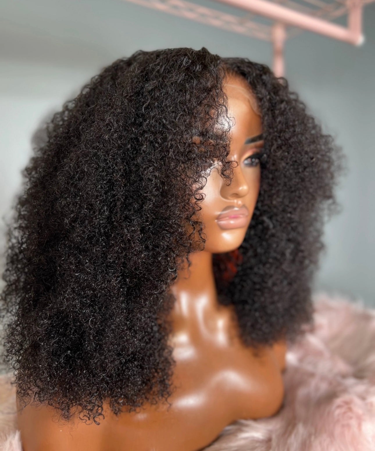 “14inch Jerry Curl Wig