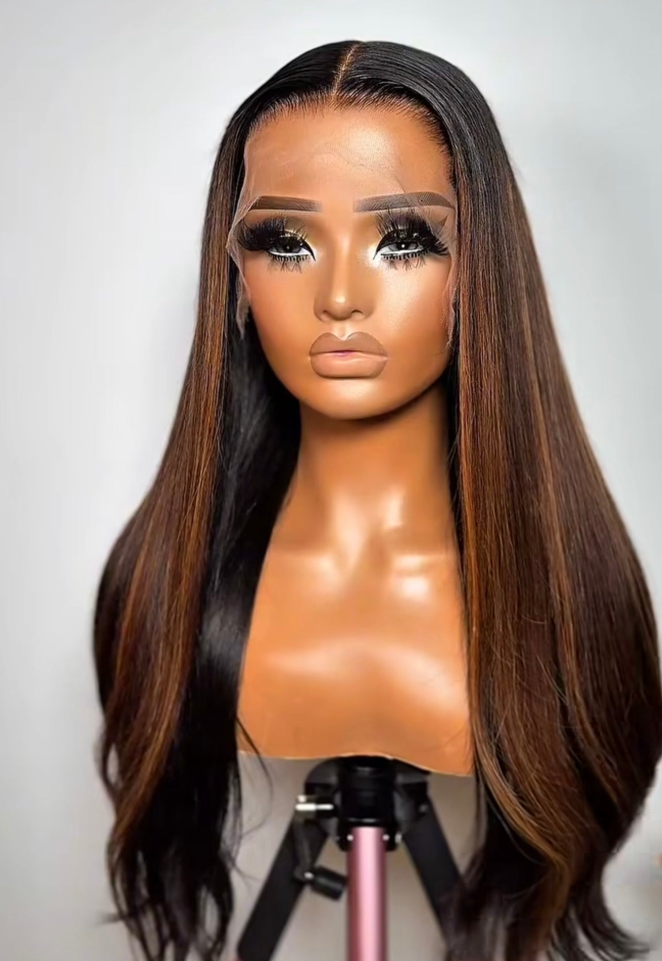 “20inch Glueless Browny Full Frontal Wig