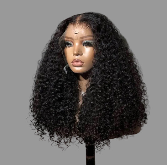 Glueless Full Frontal Curly Wigs