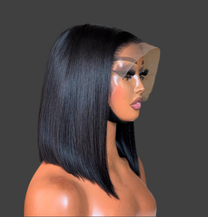 “12inch Glueless Full Frontal Wig