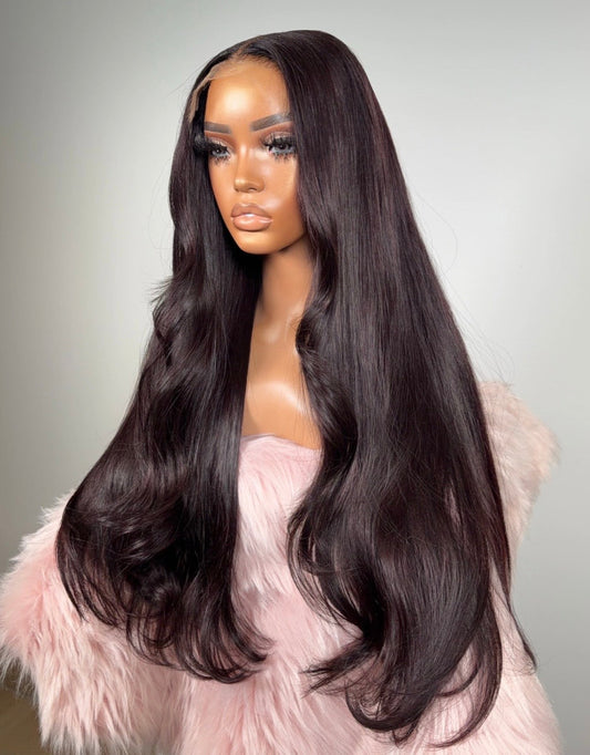 Custom Color 5x5 Straight Wigs