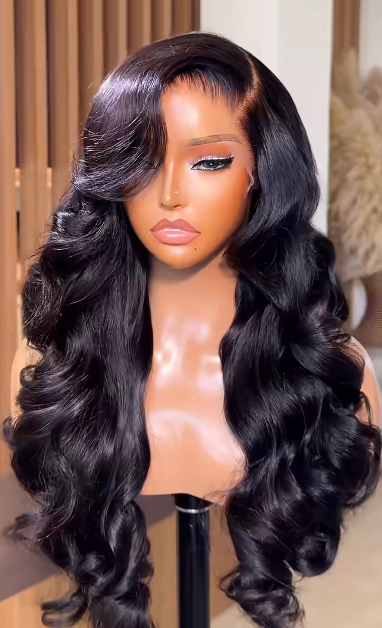 “26inch DD Glueless Full Frontal Styled Wig
