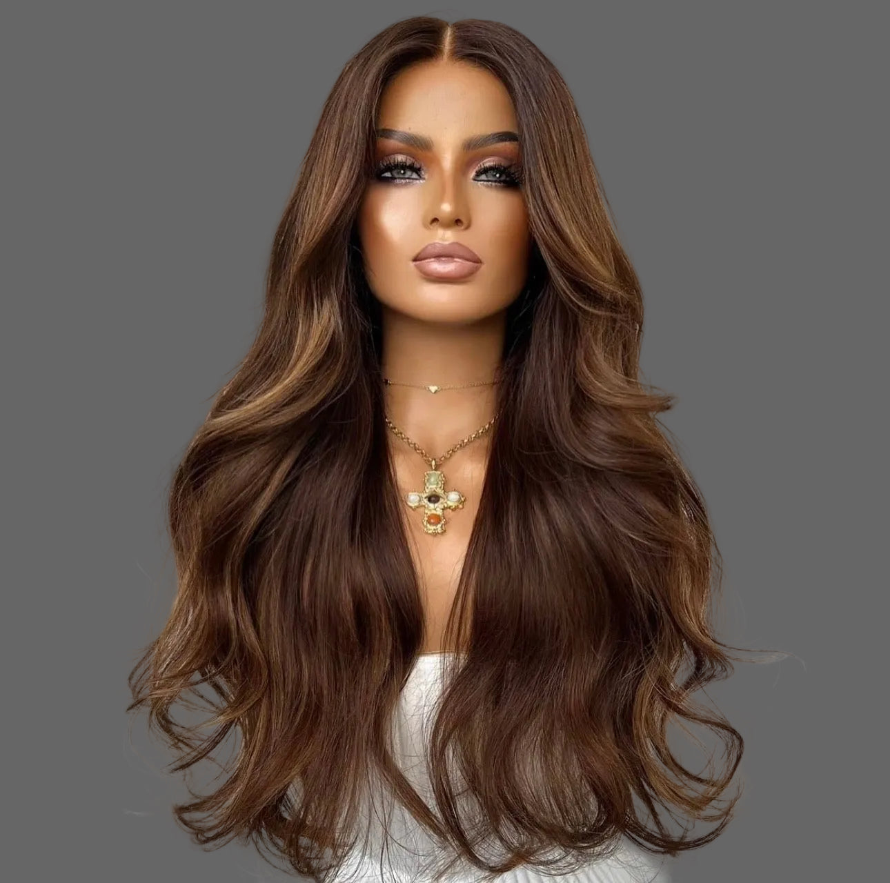 *5x5 Blonde Straight Wigs