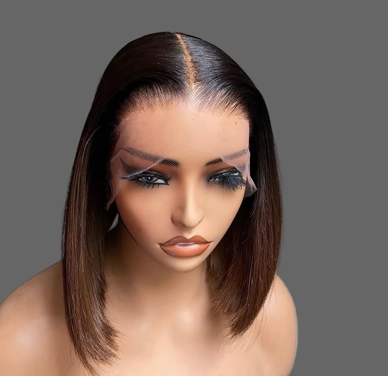 “10inch Ombré Glueless Full Frontal Wig