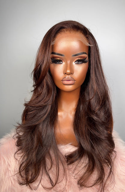 ***5x5 Straight Custom Colour Wigs