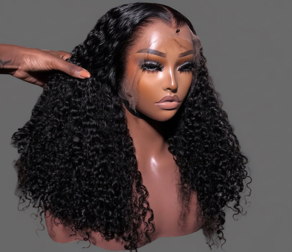 “16” Glueless 13*4 HD Burmese Curly Wig