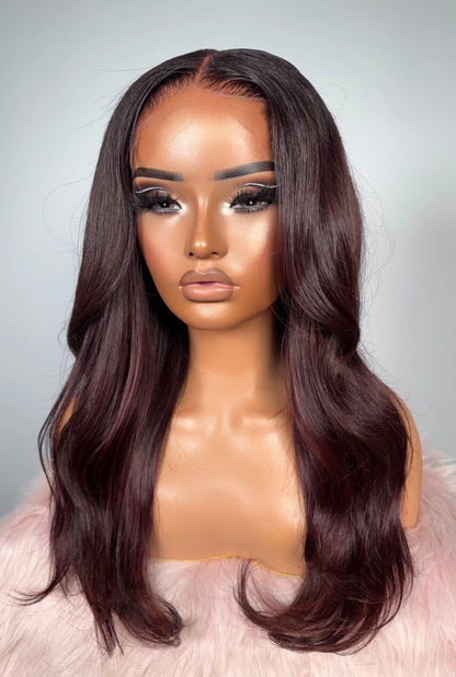 “16inch 5x5 Color Wig