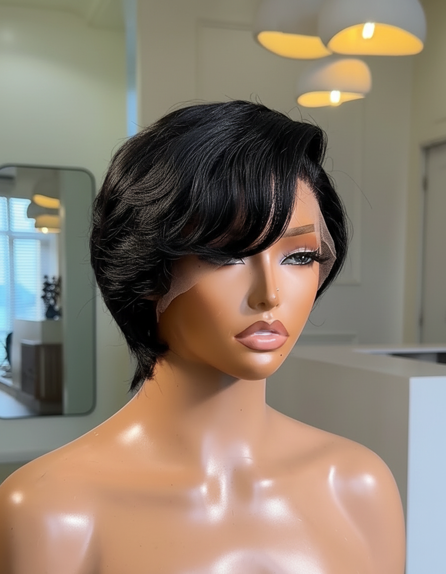 Pixie Glueless Full Frontal Wigs