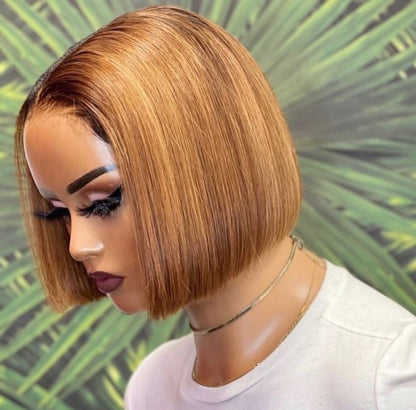 “8inch 5x5 Blonde Wig